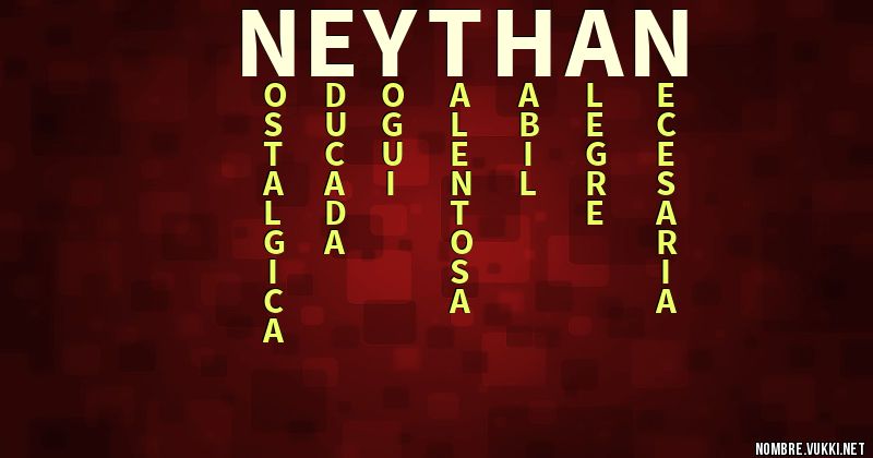 Acróstico neythan