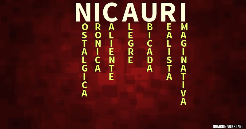 Acróstico nicauri