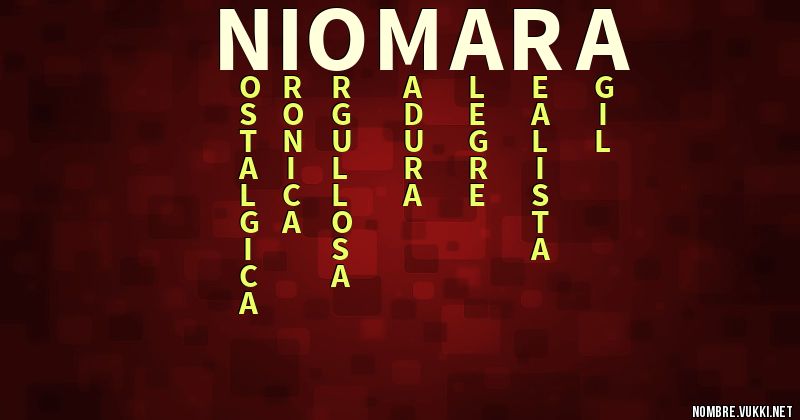 Acróstico niomara