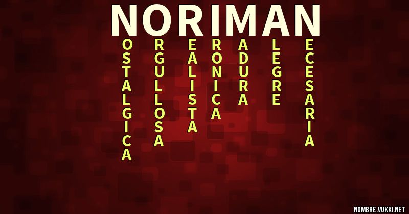 Acróstico noriman