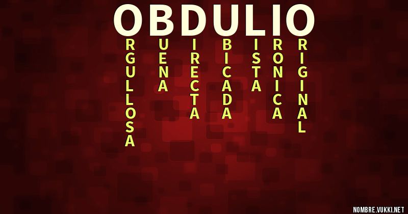 Acróstico obdulio