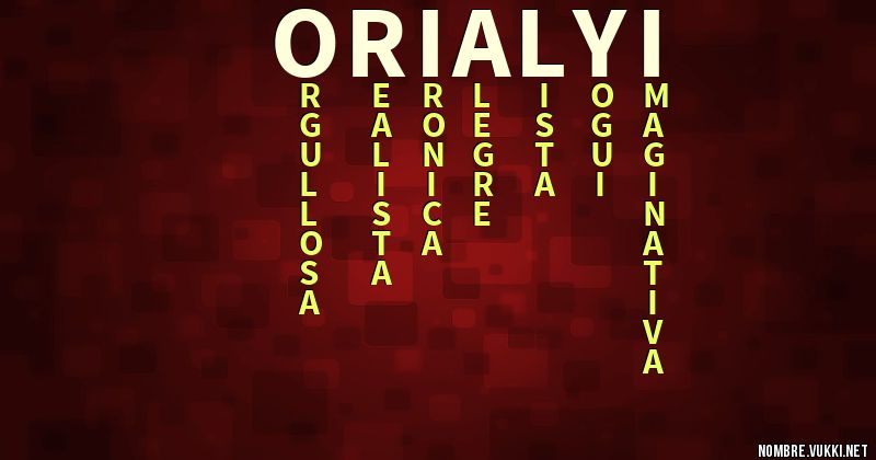 Acróstico orialyi