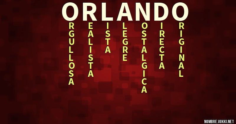 Acróstico orlando