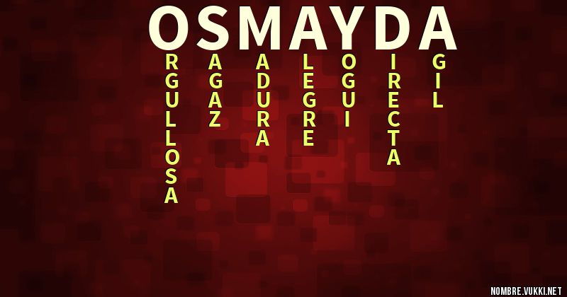 Acróstico osmayda