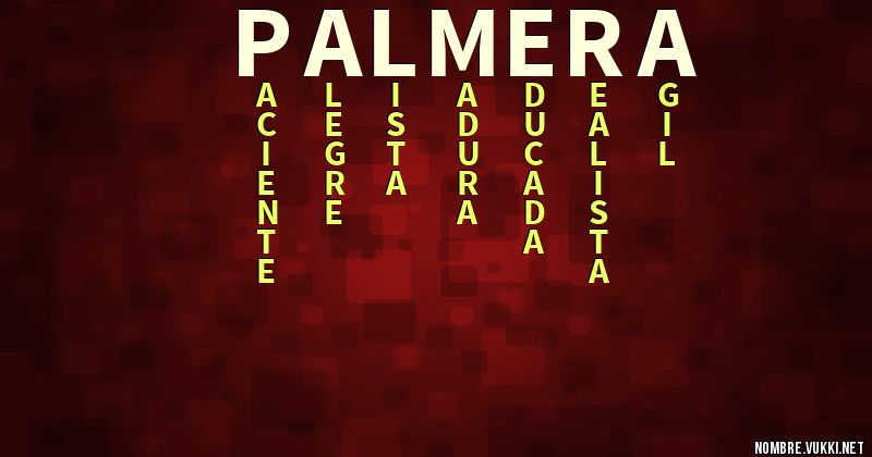 Acróstico palmera