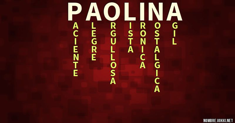 Acróstico paolina