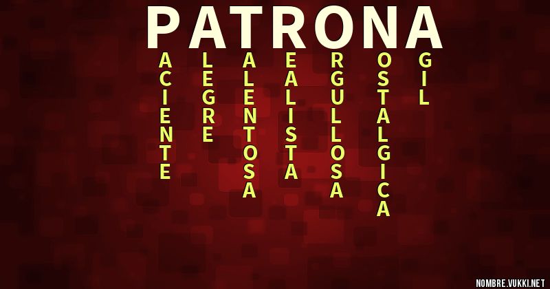 Acróstico patrona