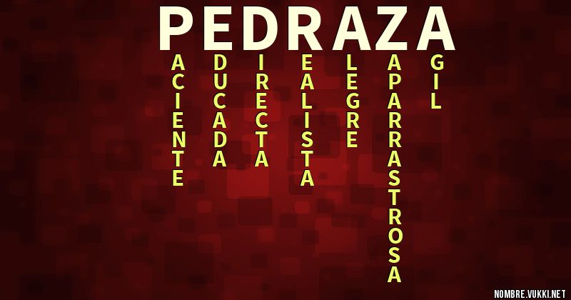 Acróstico pedraza