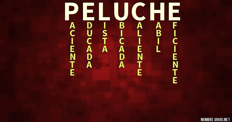 Acróstico peluche