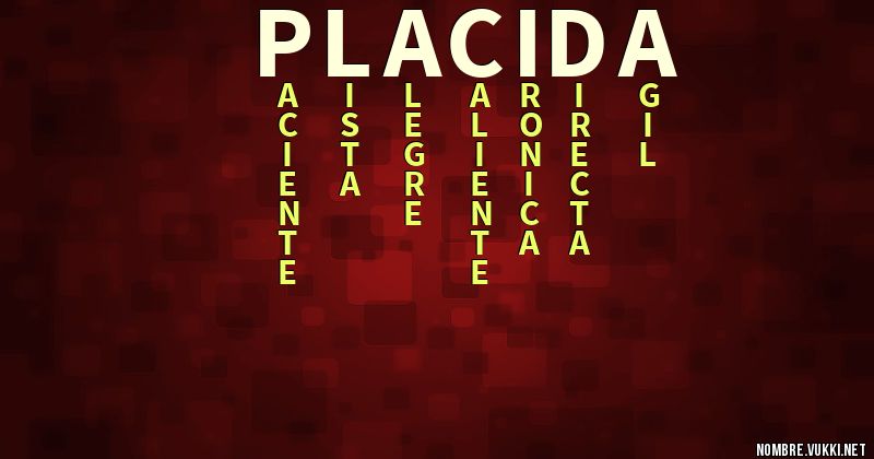 Acróstico placida