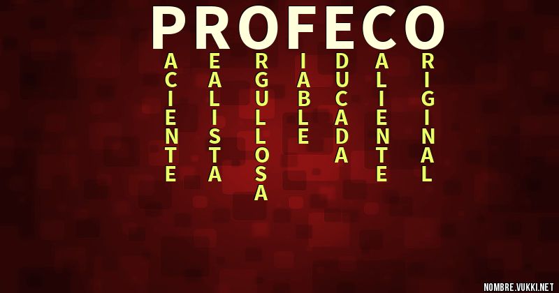Qué significa profeco