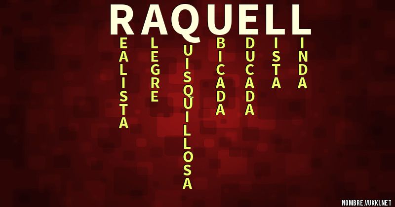 Acróstico raquell