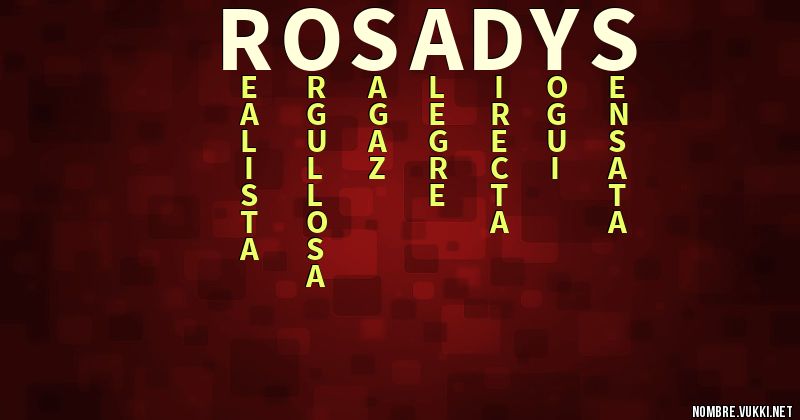 Acróstico rosadys