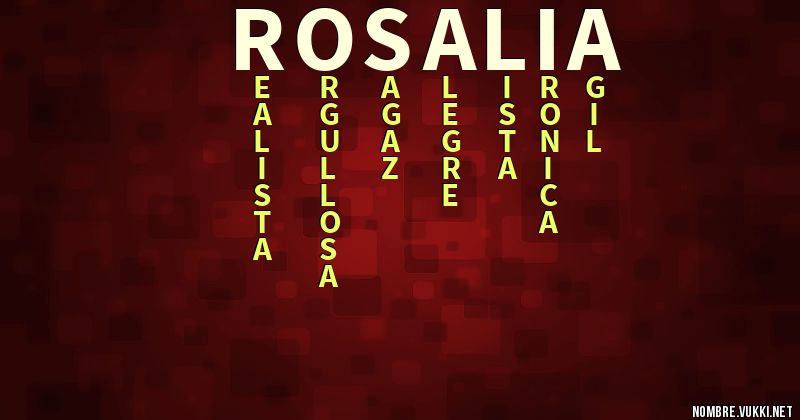 Acróstico rosalía