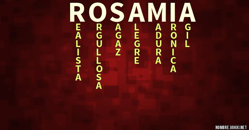 Acróstico rosamia