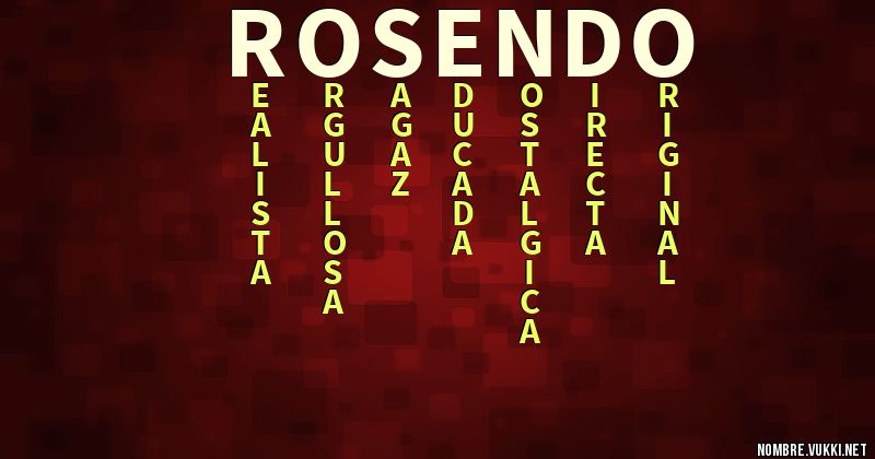 Acróstico rosendo