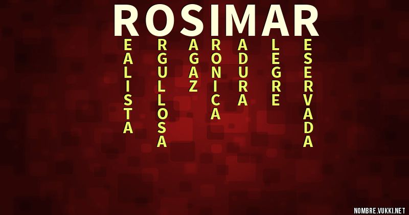 Acróstico rosimar