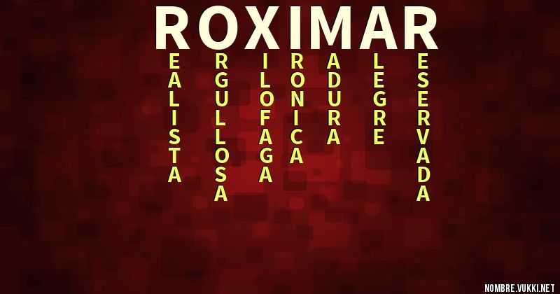 Acróstico roximar