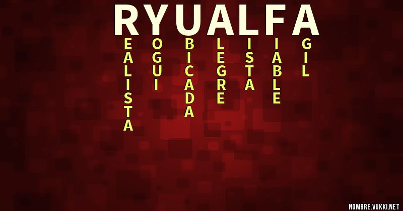 Acróstico ryu alfa