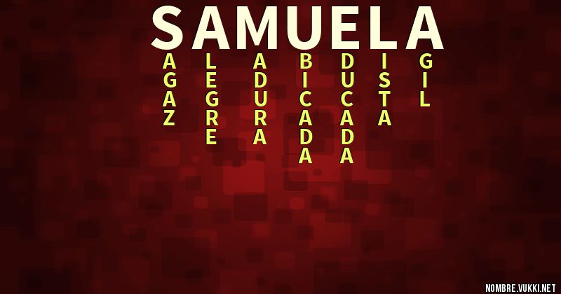Acróstico samuela