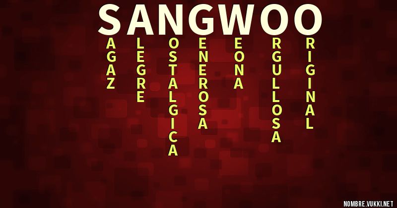 Acróstico sangwoo