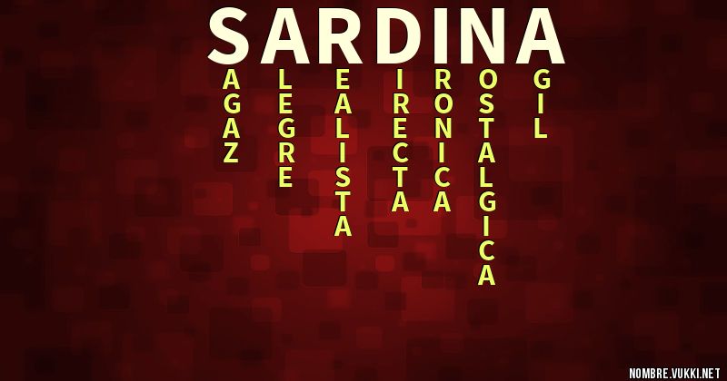 Acróstico sardina