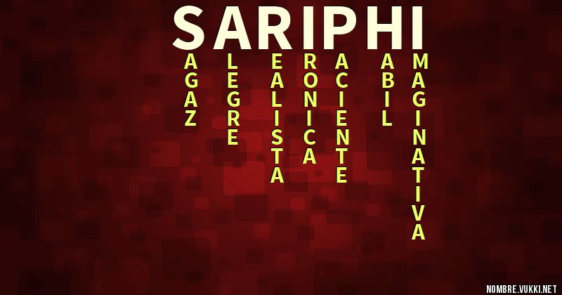 Acróstico sariphi
