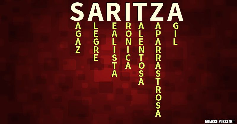 Acróstico saritza