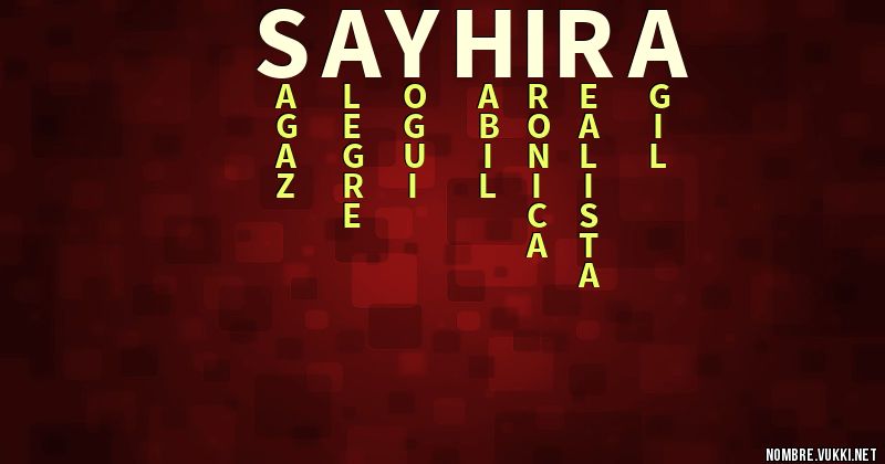 Acróstico sayhira
