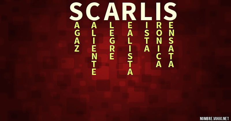 Acróstico scarlis