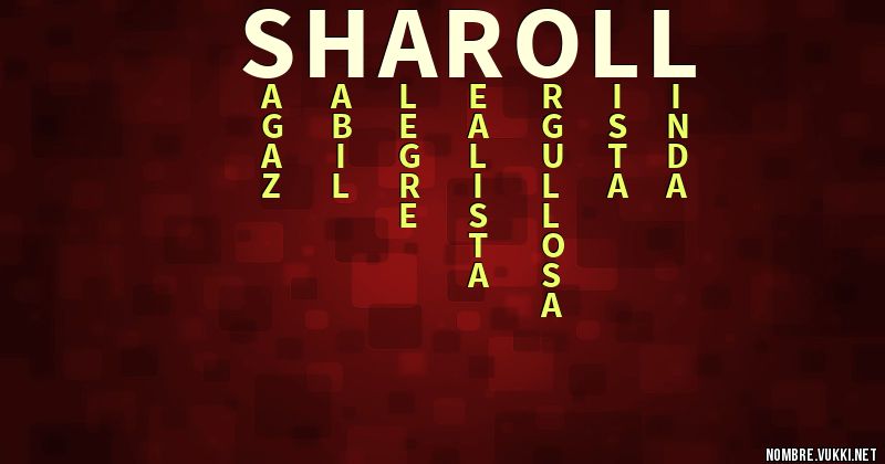 Acróstico sharoll