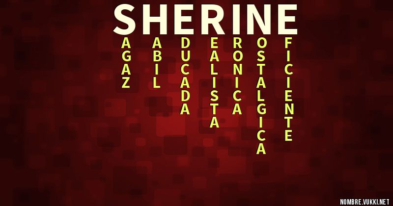 Acróstico sherine