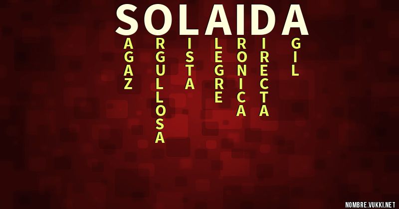 Acróstico solaida