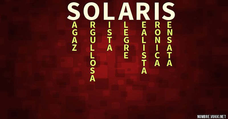 Acróstico solaris