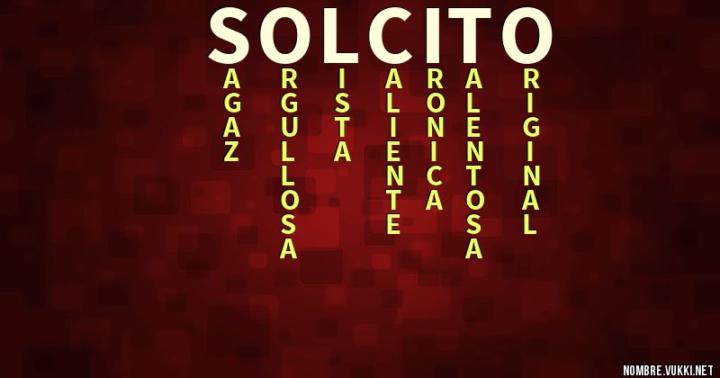 Acróstico solcito