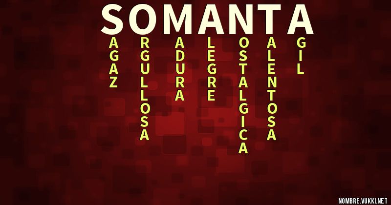 Acróstico somanta