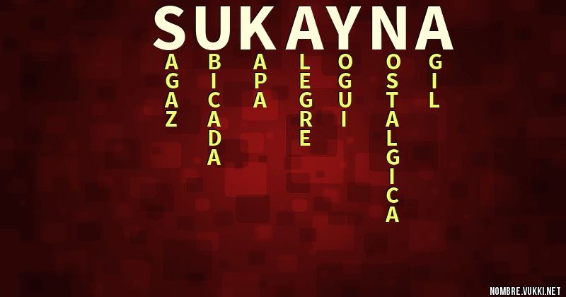 Acróstico sukayna