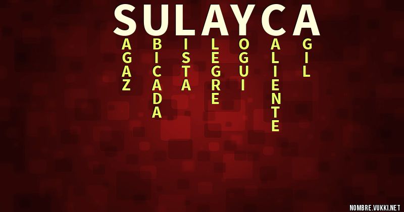 Acróstico sulayca