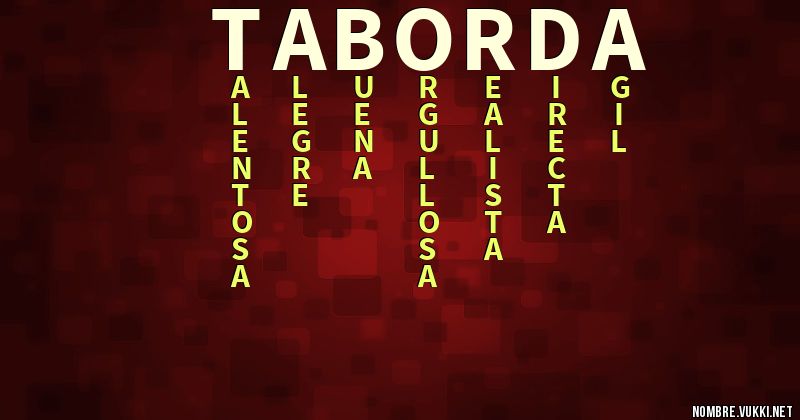 Acróstico taborda