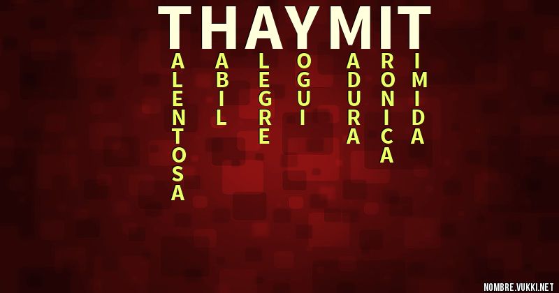 Acróstico thaymit