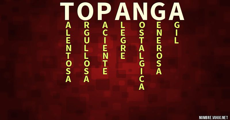 Acróstico topanga
