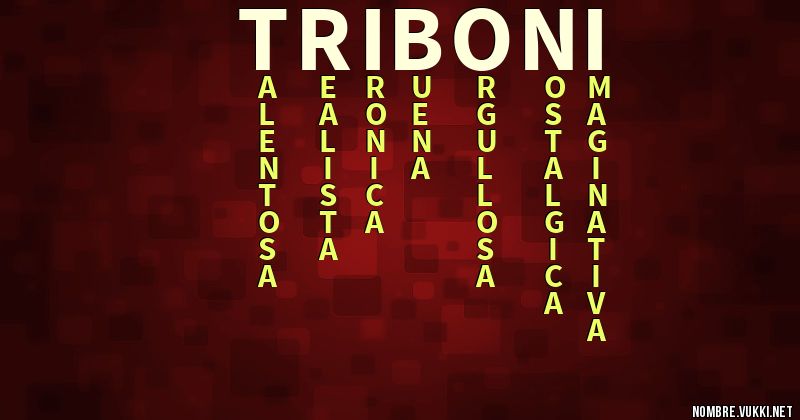Acróstico triboni