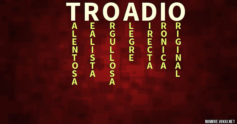 Acróstico troadio