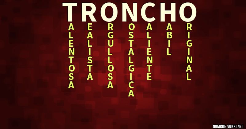 Acróstico troncho