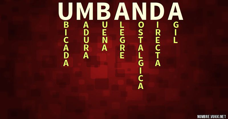 Acróstico umbanda