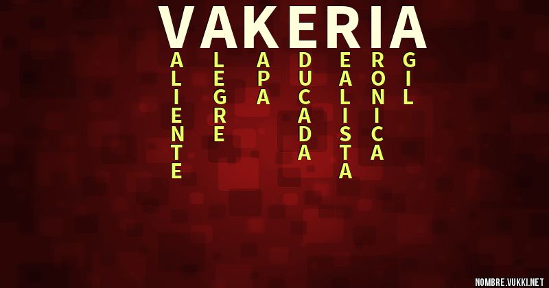 Acróstico vakeria
