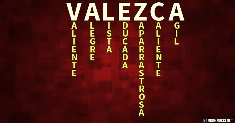 Acróstico valezca