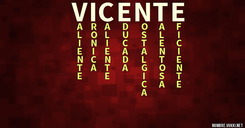 Acróstico vicente