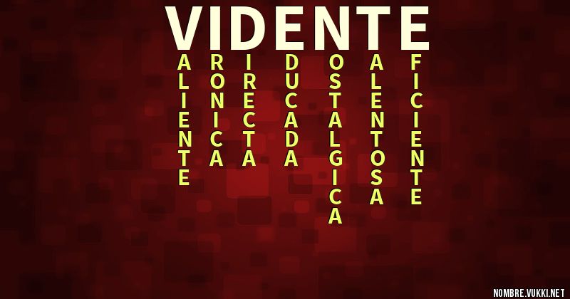 Acróstico vidente