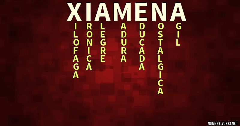 Acróstico xiamena
